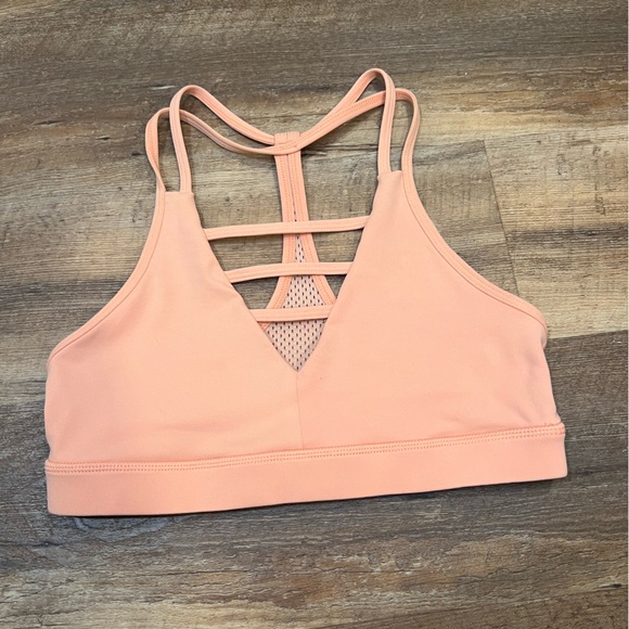 ZYIA Intimates & Sleepwear Zyia Peach Grid Bra Small Poshmark